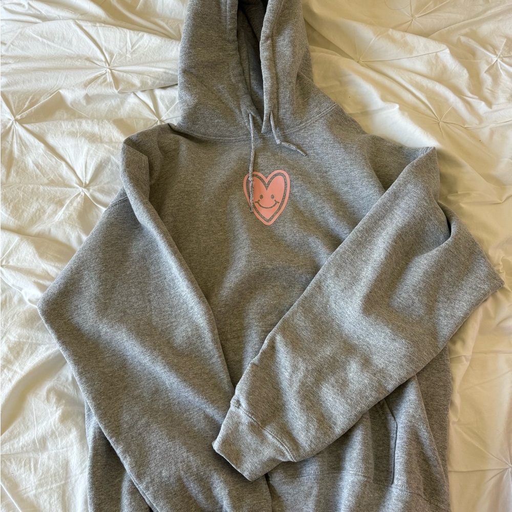 Custom “Heart Smiley” Hoodie